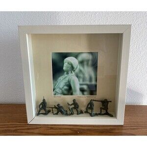 Military Shadowbox Art Affects Frame by Deano Serkes Signed Numbered 51/100
